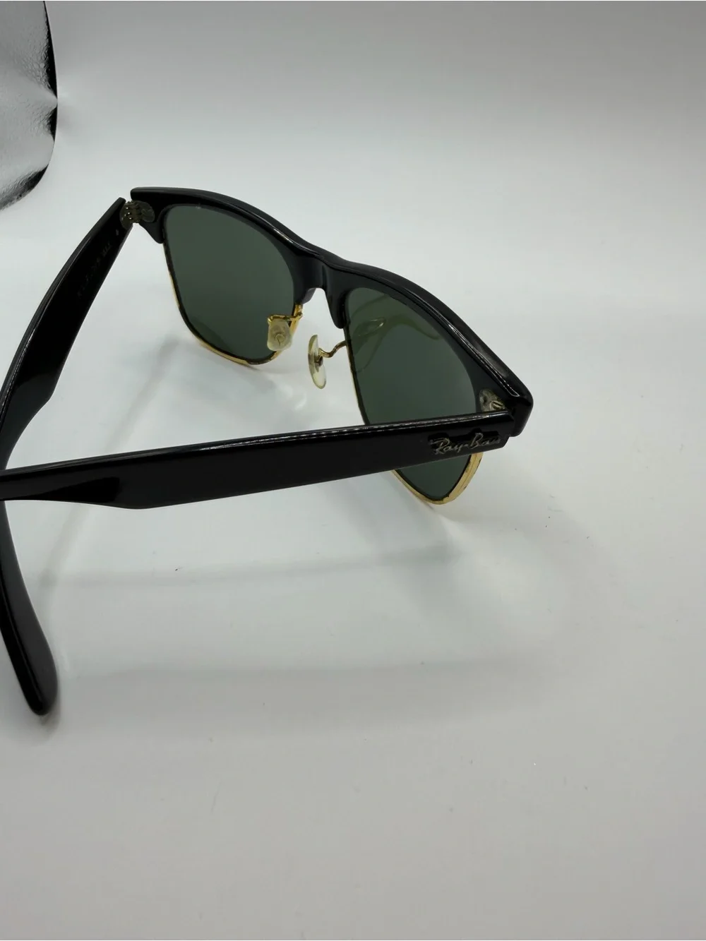 Vintage RAY BAN Sunglasses WAYFARER MAX B&L Black Frame Black Lens 1970-80s asis